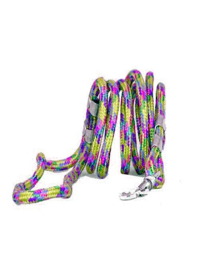VRCT 15.7mm Durable Rope Training Leash for Small, Medium, Large, Giant Sized Dogs, with Strong Hook Multi Size & Multi Colored (Random Color)